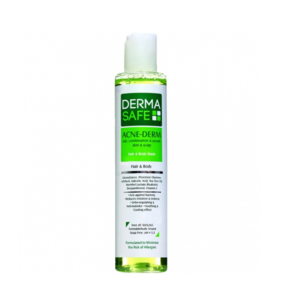 خرید شامپو سر و بدن درماسیف مدل Acne Derm حجم ۲۰۰ میلی لیتر