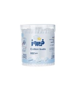 گوش پاک کن فیروز مدل Cotton tuds بسته 100 عددی