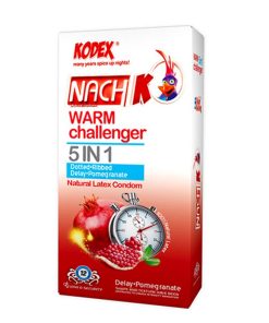 کاندوم کدکس تاخیری گرم 5 کاره warm challenger