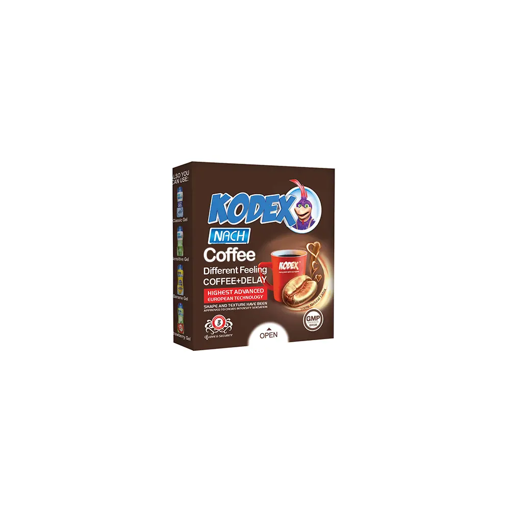 کاندوم کدکس مدل Coffee بسته 3 عددی