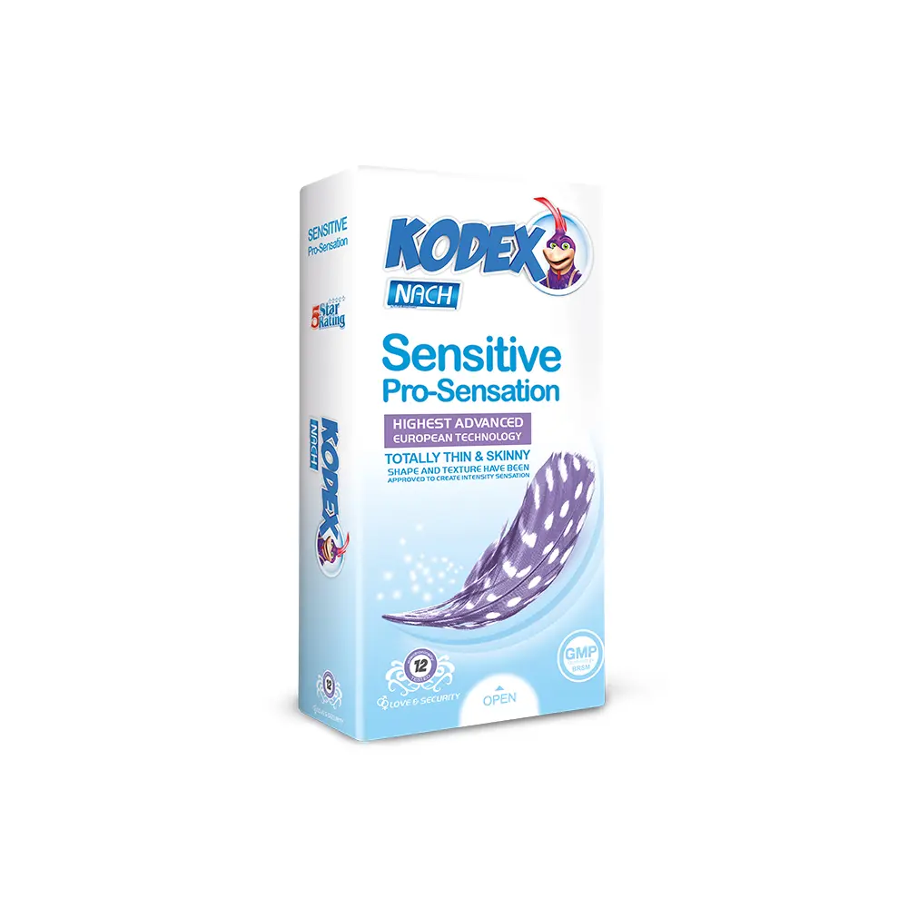 کاندوم کدکس مدل Sensitive Pro-Sensation بسته 12 عددی