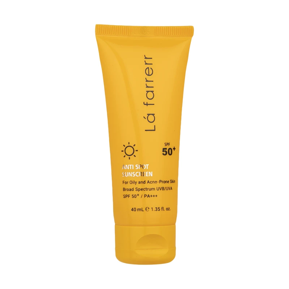 کرم ضدآفتاب و ضدلک بیرنگ لافارر مدل SPF50 مناسب پوستهای چرب 40 میل