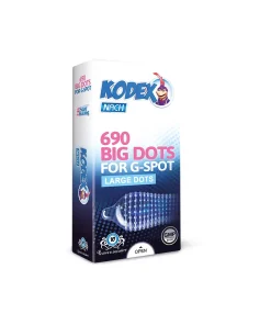کاندوم خاردار ناچ کدکس مدل BIG DOTS بسته 10 عددی