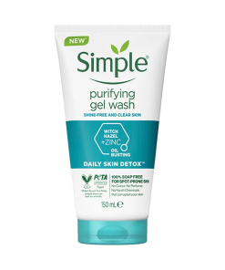 ژل شست‌وشوی صورت سیمپل مدل purifying حجم 150 میلی‌ لیتر