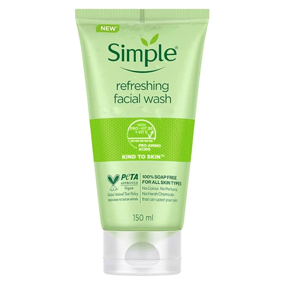 اسکراب لایه بردار پوست سیمپل مدل REFRESH-WASH B حجم 150 میل